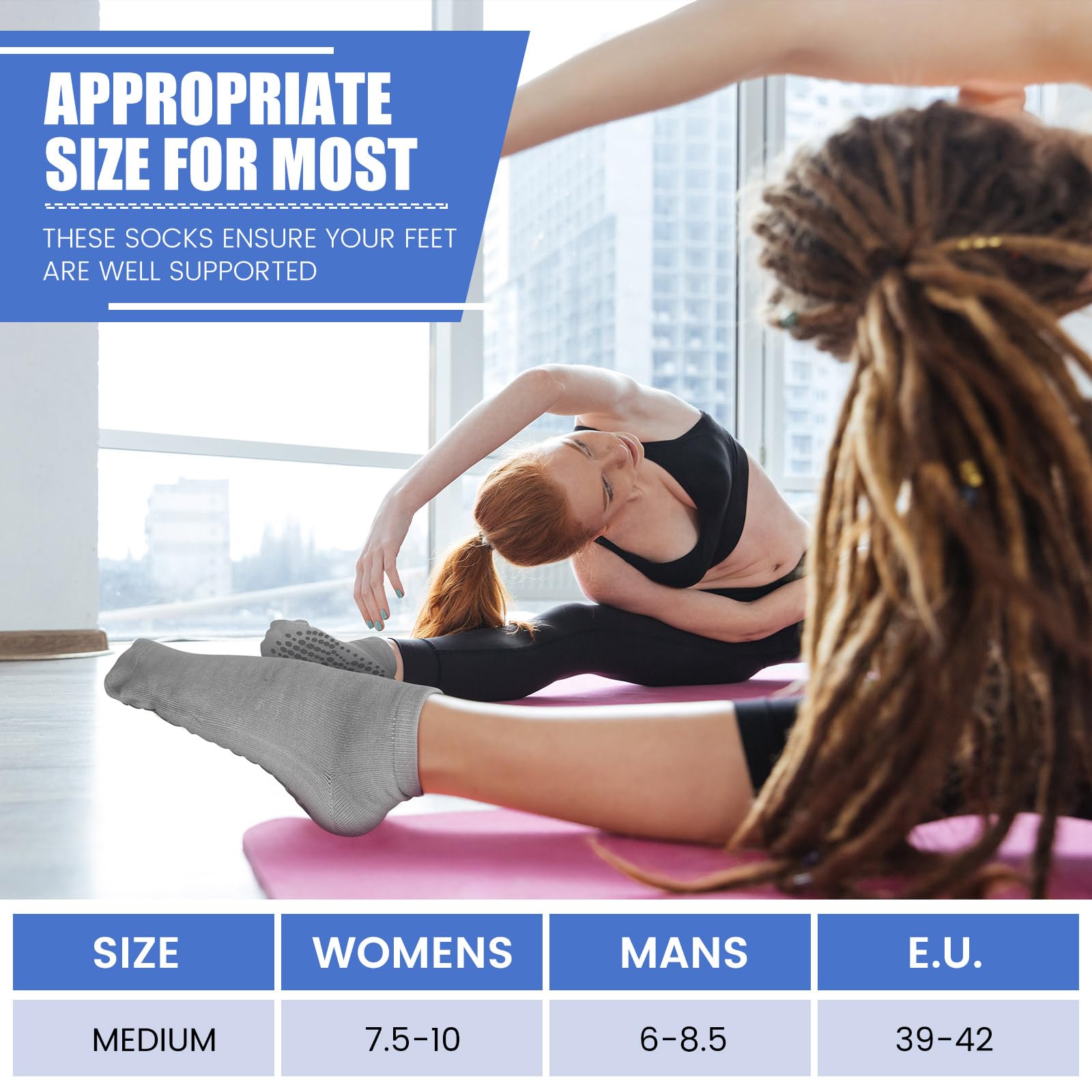 Liitrsh 60 pares de calcetines de agarre de pilates a granel, unisex, antideslizantes, para yoga, yoga, pilates, hospital