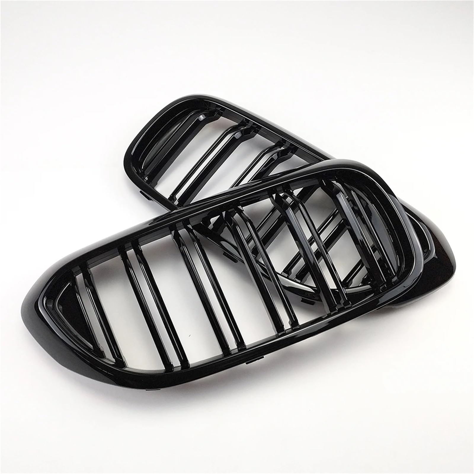 Przedni grill zderzaka pasuje do BMW serii 5 M5 G30 G31 520i 530i 540i ABS 2-Slat błyszczący czarny przedni grill nerkowy osłona chłodnicy