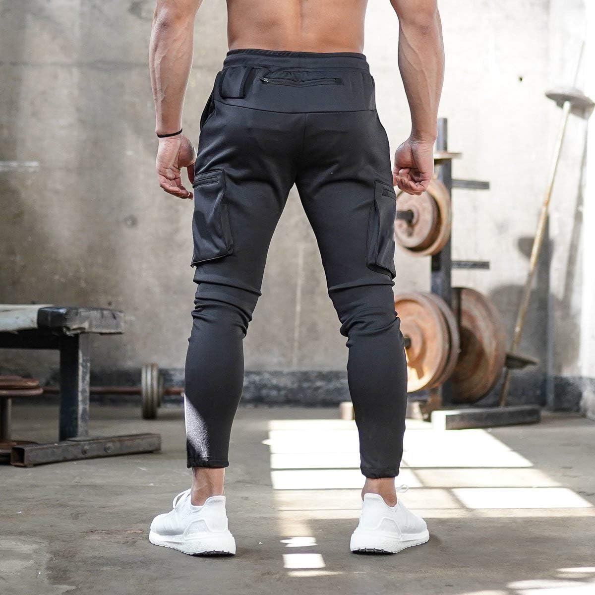 AOTORR Men's Workout Sport Pants, Athletic Running Jogger Track Pants Casual Sweatpants Trousers with Pockets