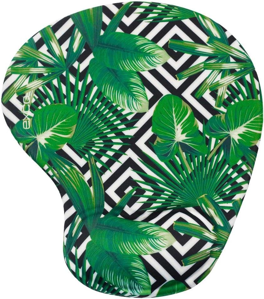 Green 3D Gel Mousepad with Wrist Support, Computer Mouse Pad Wrist Rest Ergonomic Mouse Pad Wrist Rest, Super Non-Slip PU Base