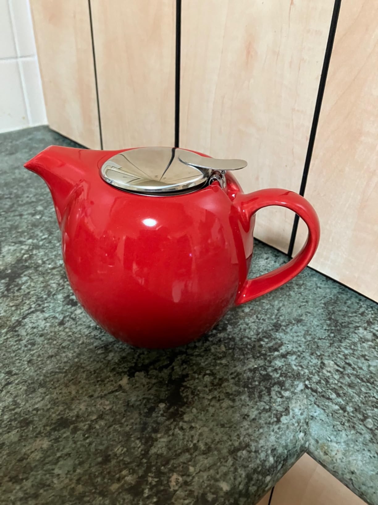 Avanti Camelia Ceramic Teapot, Fire Engine Red, 15767 12 cm*12 cm* 19 ...