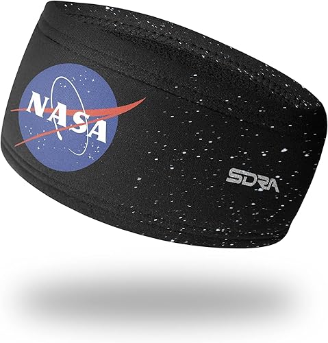 Suddora NASA Headband, Breathable Sweatband for Space Exploration Pride, Non-Slip Fabric Sweatband for Football, Tennis, Workout, Costumes & Cosplay