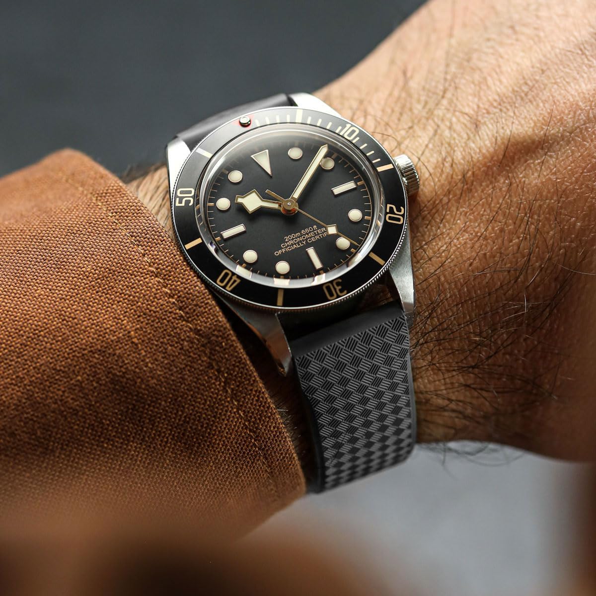 ZULUDIVER Bracelet de montre en caoutchouc StormForce