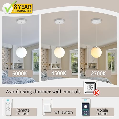 Miniatura 286 de Escalera LED de 10 luces LED moderna con globo de cristal, lámpara colgante grande para techos altos, accesorios de iluminación de entrada, villas y