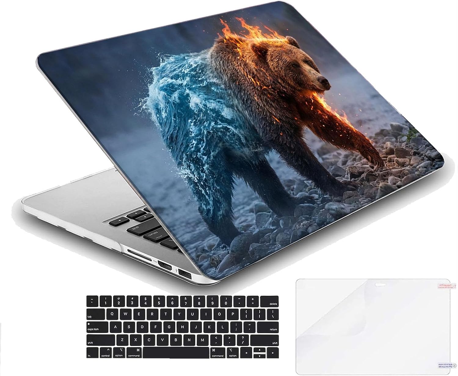 Compatible with MacBook Neo 13-inch, Hard Shell Case with Keyboard Cover and Screen Protector (A3404 A18 Pro chip, 2026 Release) - Grizzly MC22553