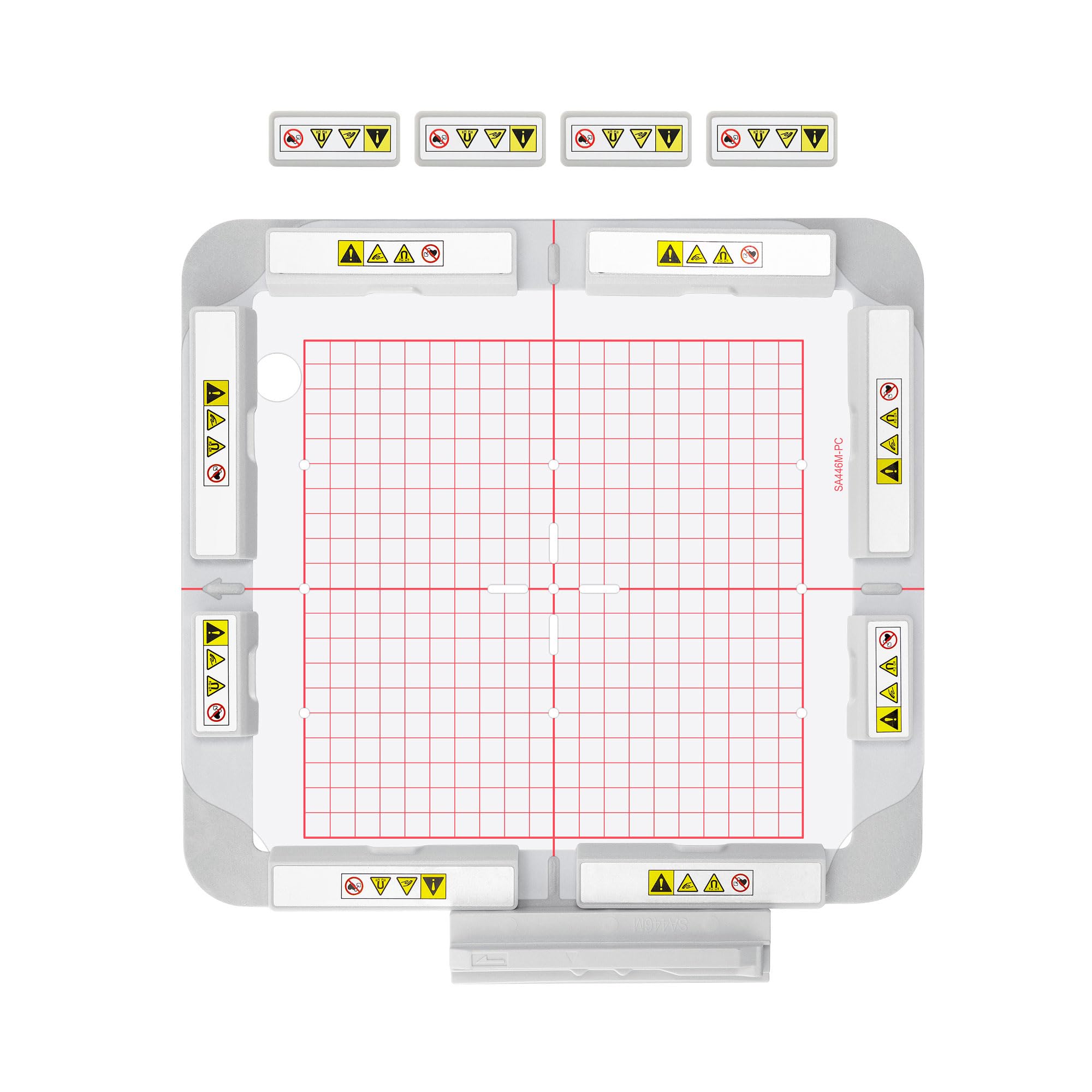 Magnahoop 8X8inch (200X200mm) Magnetic Hoop For Brother Quattro 6000D 6700D Innovis Nv6700d 6750D Vq2400 Xe1 Xj1 And Babylock Solaris Destiny Ellisimor, Metal Magnet Embroidery Machine Sash Frame (8X8-Sa446mk)