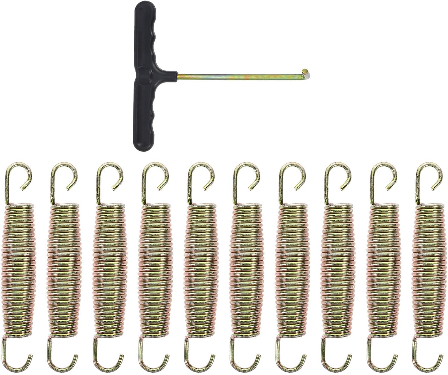 Milisten Trampoline Replacement Springs Kit Dual Hook Heavy Duty Stainless Steel Coil Compression Tension Springs 14.7cm Length for Trampoline Accessories and Repair