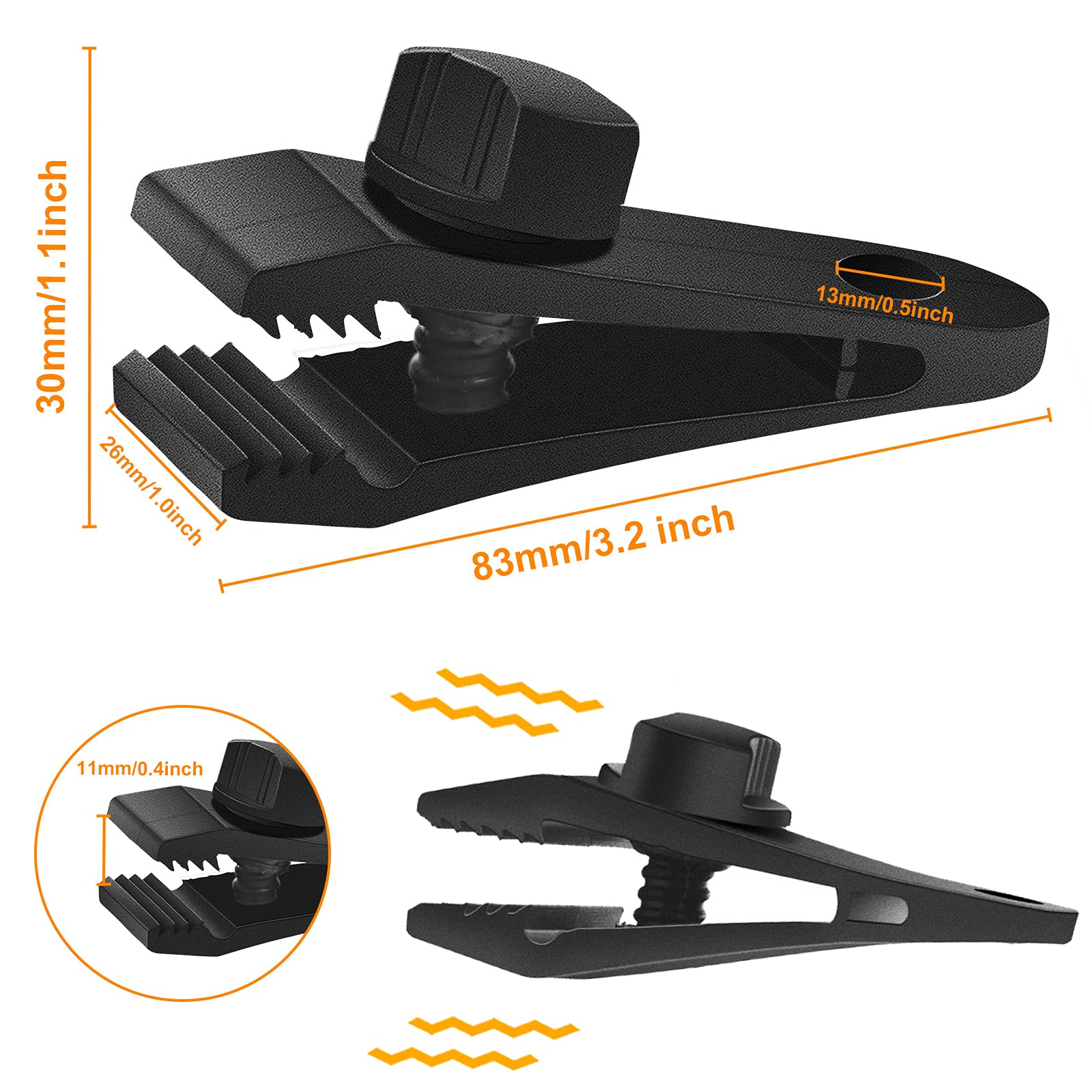 Buy 40PCS Tarp Clips Heavy Duty Lock Grip,Tent Clip,Tarp Clamp,Tarp