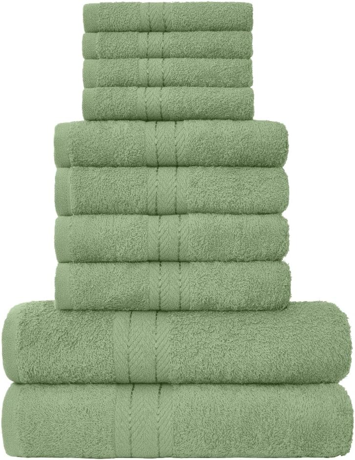 Set di asciugamani da bagno in cotone pesante, viso e ospite