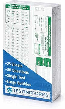 TEST-889E 889 E Compatible Testing Forms 25 Sheet Pack