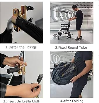 Amazon.co.jp: 電動車椅子用日除けレインカバー、UV耐性保護