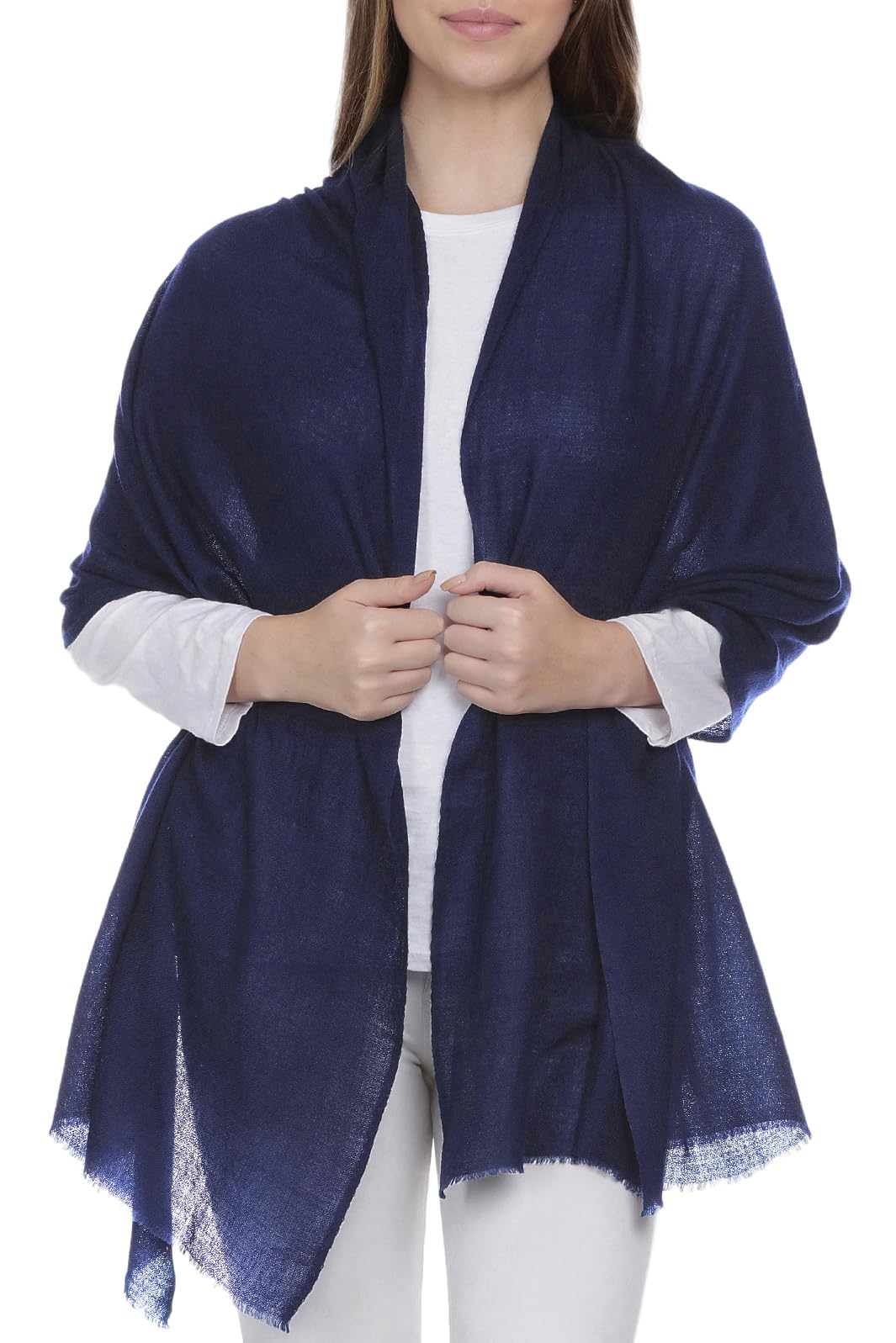 Bufanda de Cachemira Hecho en Kashmir (Caja de Regalo) Lana Merino Elegante Seda Cachemira Mezcla Bufanda Larga Extremadamente Suave Mujer Hombre Pashmina