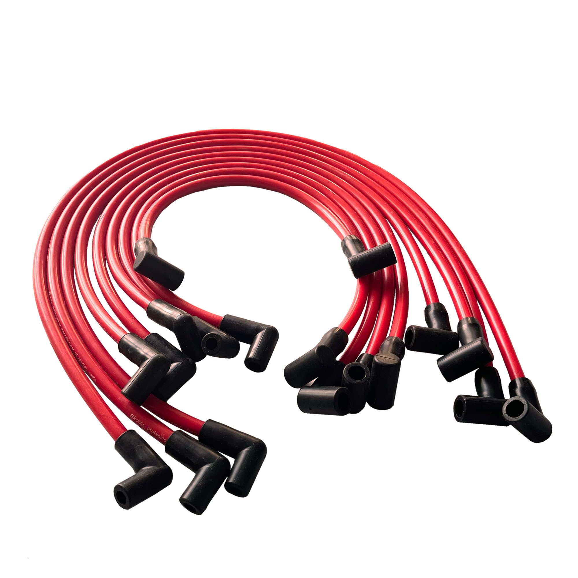 SREUOIL 10.5 mm Wires 9 Pcs Spark Plug Wire Set High Performance for HEI SBC BBC 350 383 454 Electronic