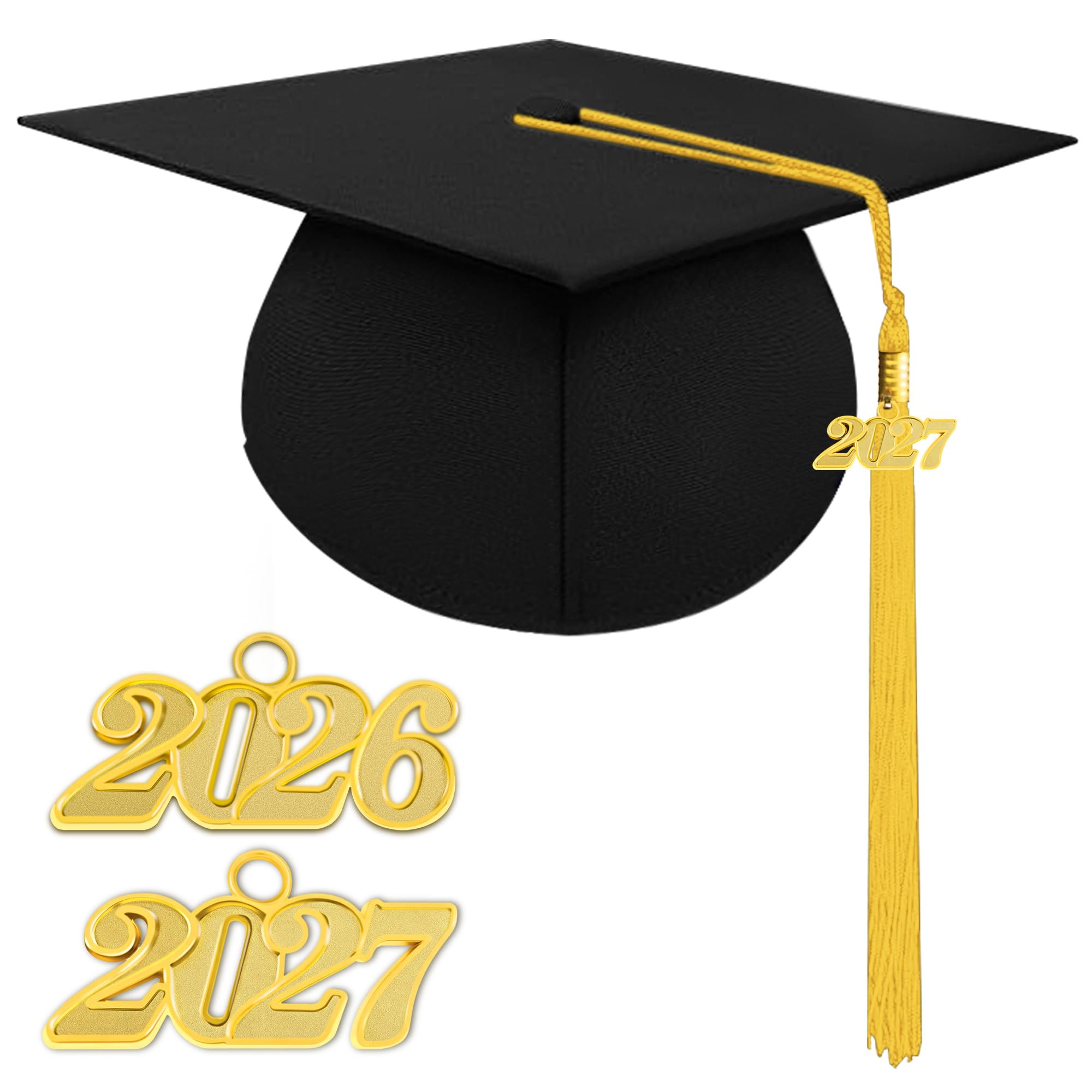 Unisex Matte Graduation Cap 2026 2027 Tassel for High School