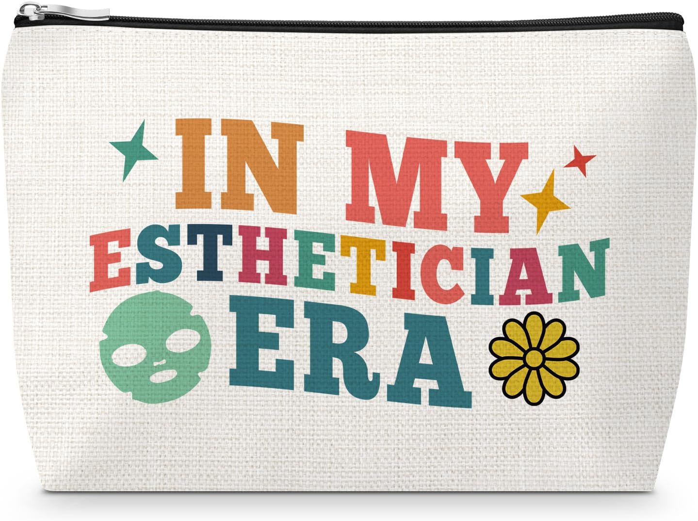 Esthetician Gift for Women Makeup Bag Friend BFF Cosmetology Beautician Graduation Gifts Beauty Artist Presents for Coworker Beauty Skincare Cosmetic Bag Accessories Christmas Birthday Keepsake