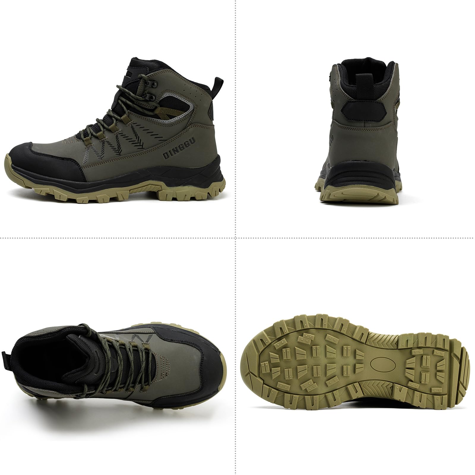 Steel Toe Boots for Men Waterproof Safety Work Boots，Comfortable Mens Industrial & Construction Boots