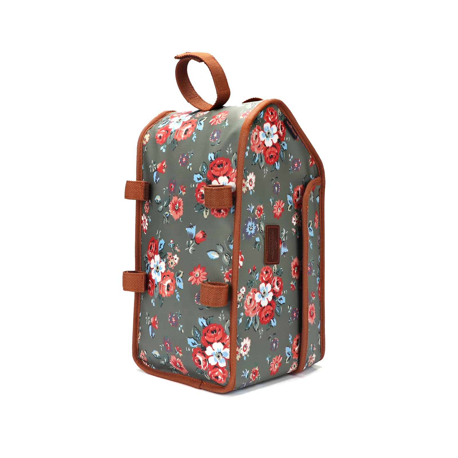 Sacoche de vélo en Toile imperméable pour Porte-Bagages arrière de vélo, Sac Isotherme pour Transporter des Aliments à emporter, boîte de Livraison de Nourriture Verte