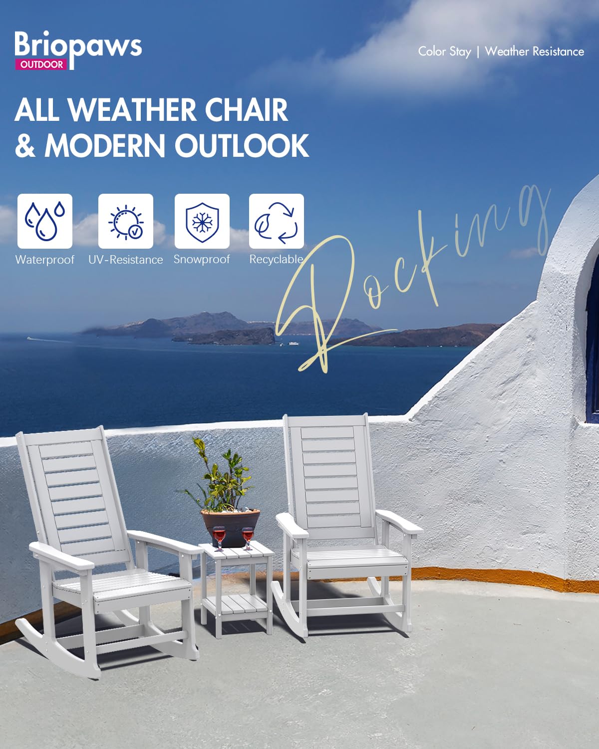 BRIOPAWS Adirondack-Chairs-Set Of Fire Pit Chair Oversized