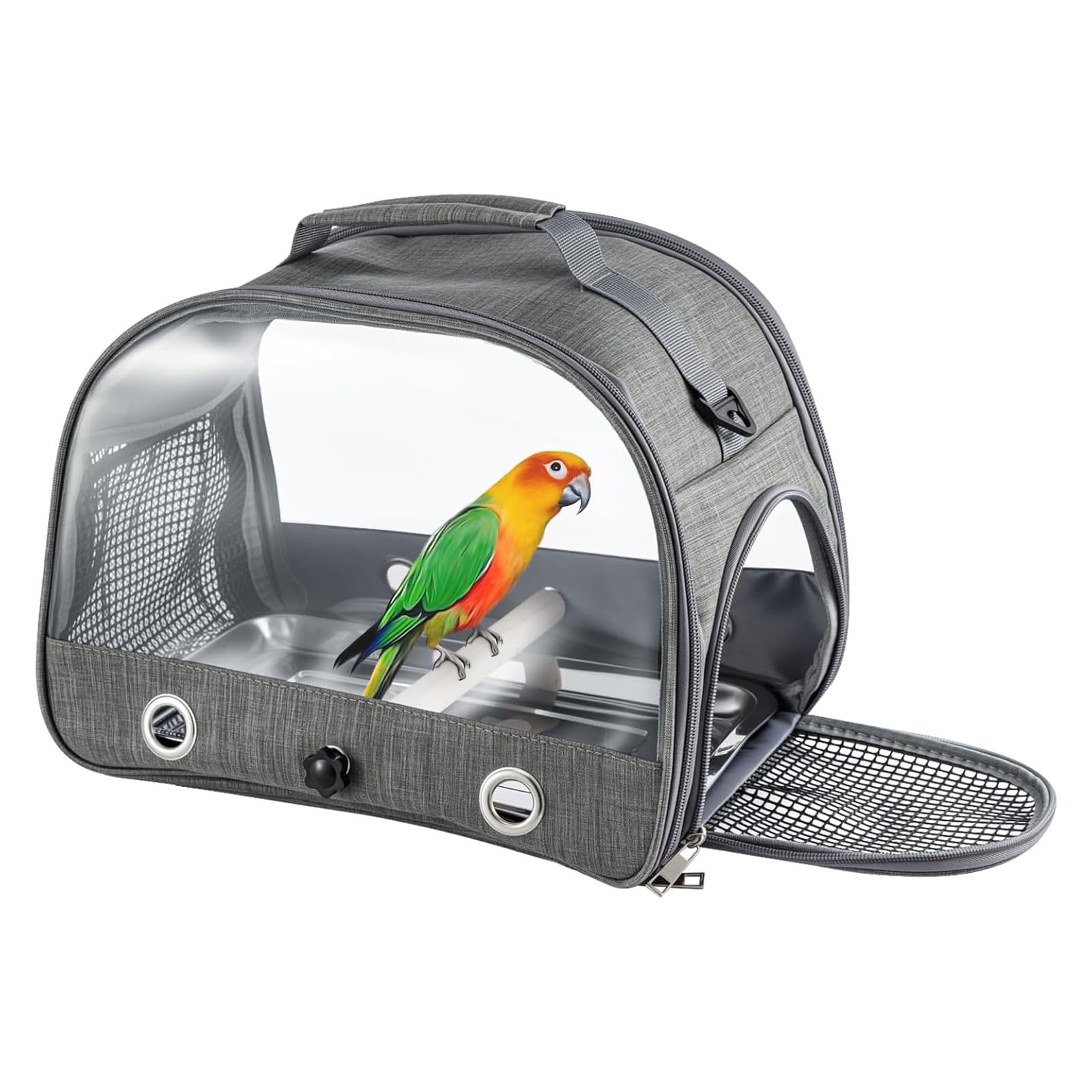 Bird Carrier Carrier Portable Small Parrot Travel Cage Breathable Collapsible Travel Bag for Parrot Parakeet Budgie Cockatiel
