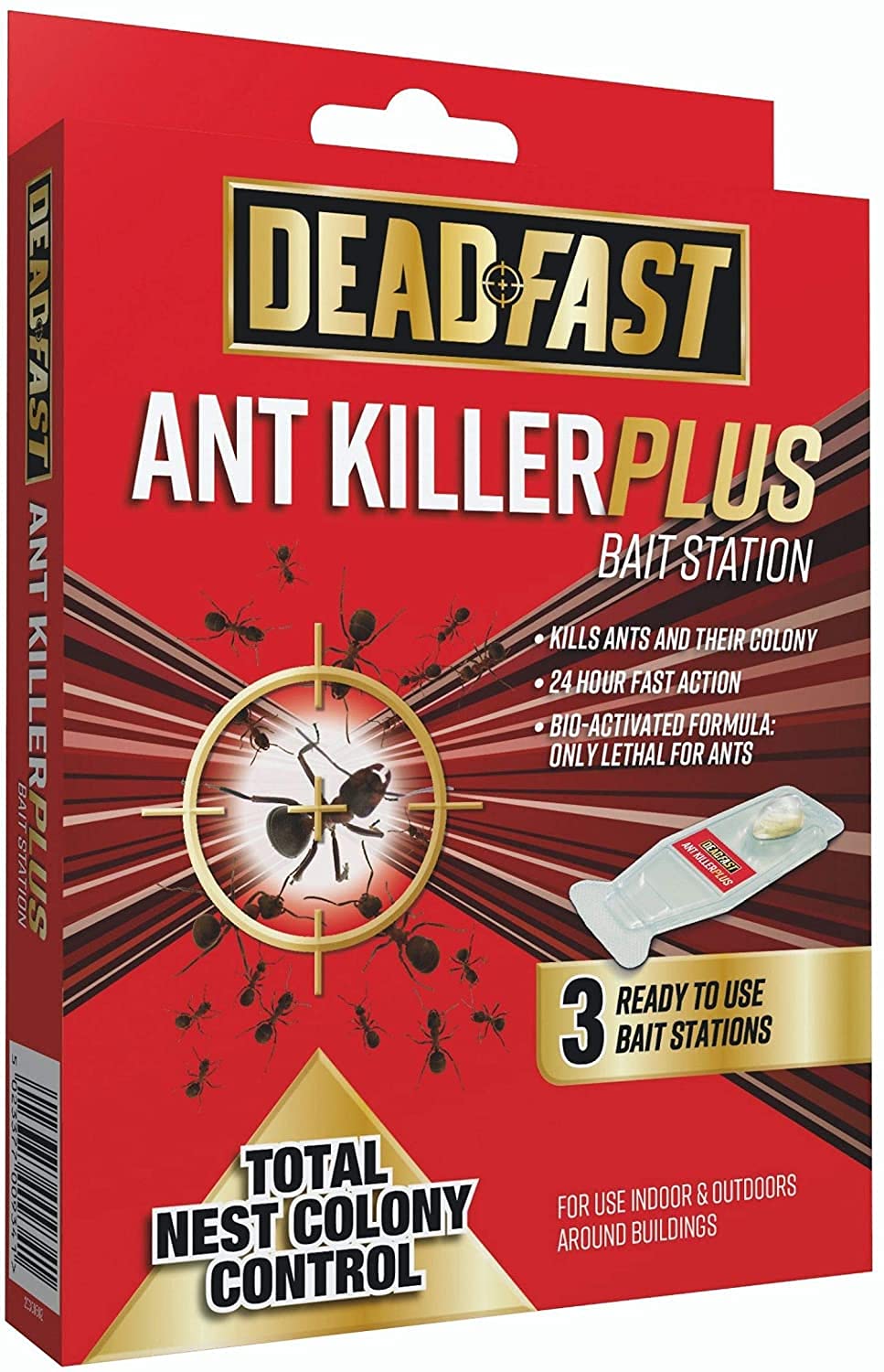 3 x Ant Killer Plus Bait Station 3 x 4g, Natural