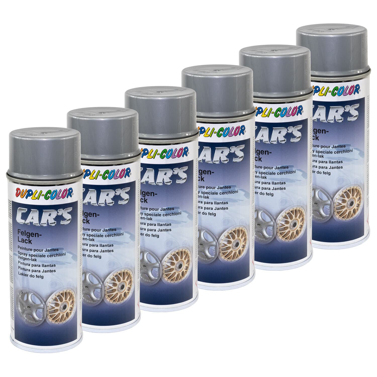 Felgenlack Lack Spray Car's Dupli Color 385919 Silber 6 X 400 ml
