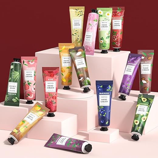 30 Pack Hand Cream Gifts Set, Hand Lotion Bulk, Moisturizing & Nourishing Christmas Stocking Stuffers for Adults, Natural Scented Bulk Women Gifts, Mini Travel Size Hand Lotion Gift Set