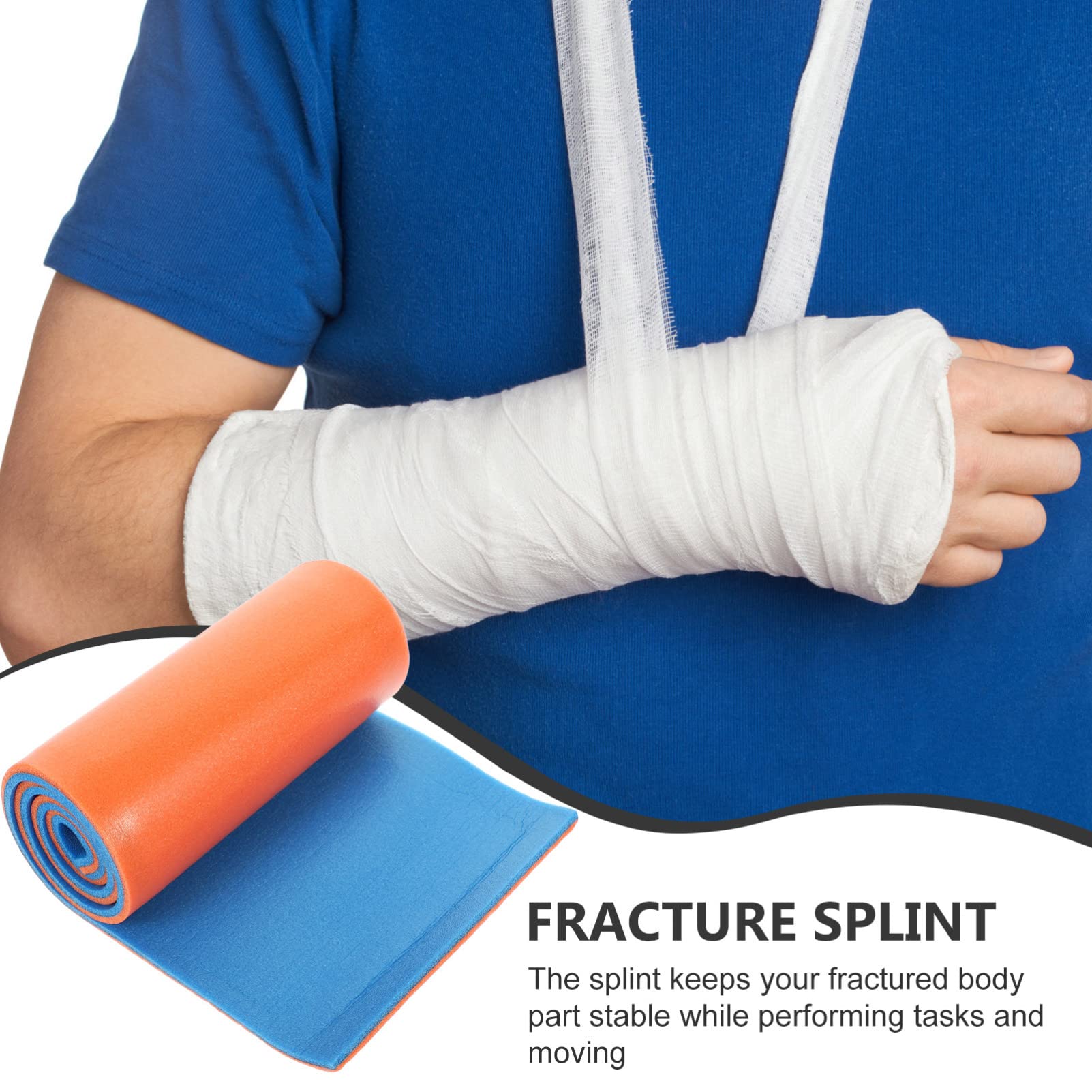 MOLUCKFU 2pcs Moldable Aluminum Splint Thin Emergency Fracture Splint Wrap First Aid Bandage Wrap