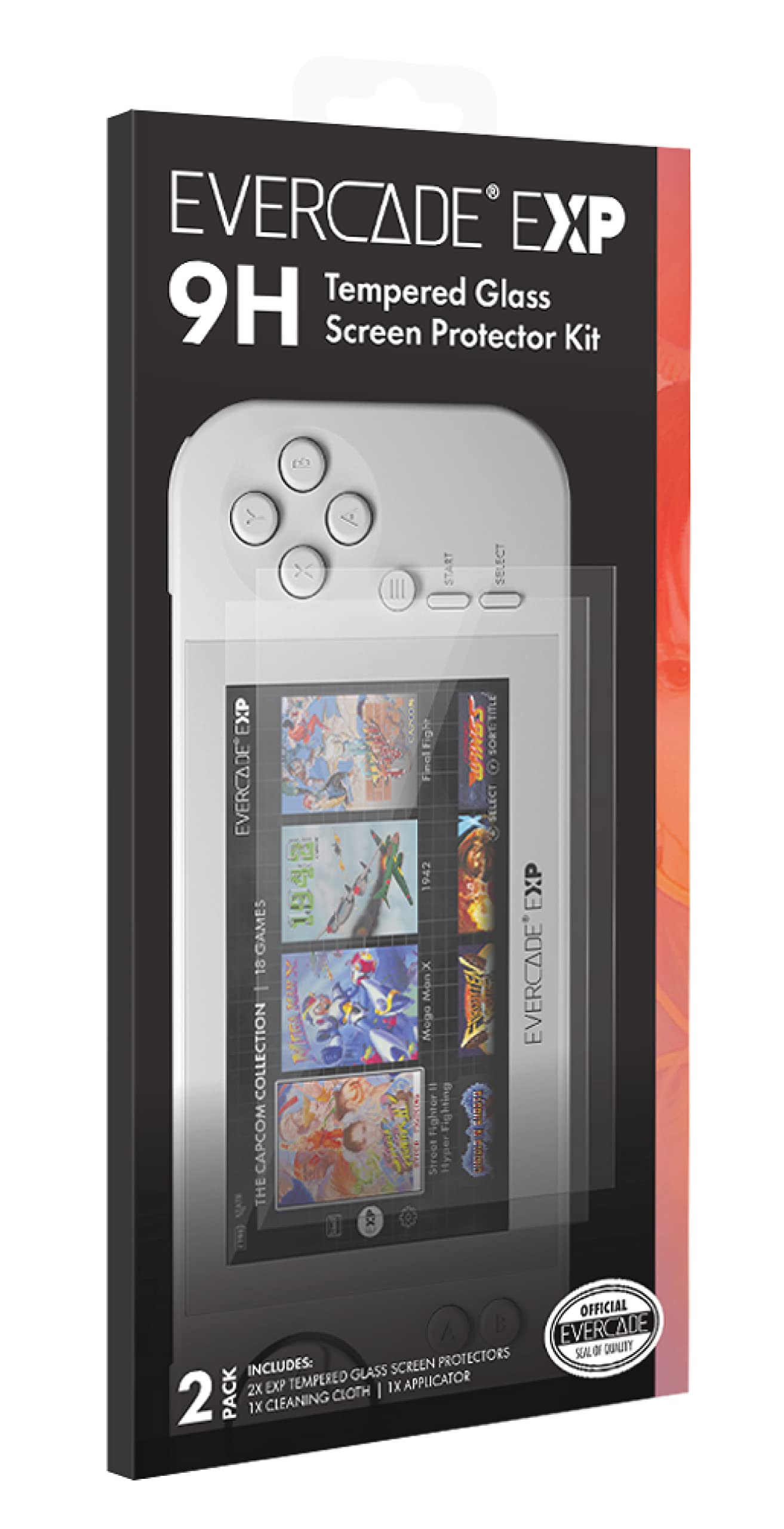 Blaze Evercade EXP Tempered Glass Screen Protector