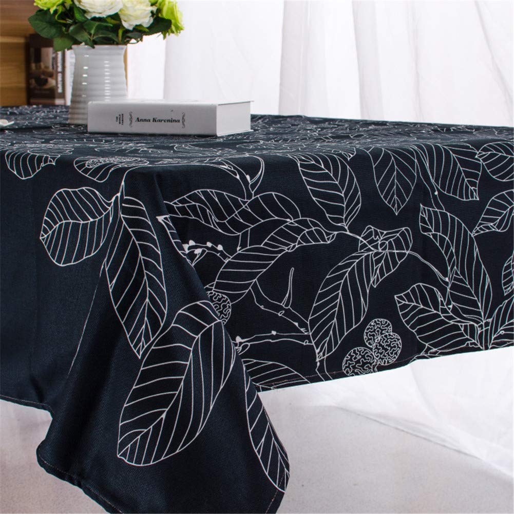 Mantel Clásico De Algodón con Estampado De Flores Azules para Bodas, Fiestas, Hotel, Cubierta De Mesa, A Prueba De Polvo, Sin Arrugas, Mantel Rectangular Lavable