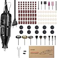 Micro Retifica Victool com 124 Acessórios, Furadeira Elétrica com Velocidade Variável para Artesanato e Projetos DIY 500W 110V