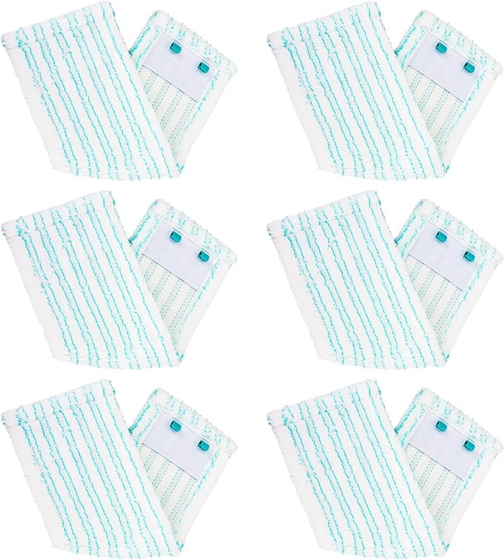 6 x Profi XL Micro Duo Microfibre Replacement Covers for Leifheit Profi XL, Absorbent and Cleaning Cover for All Floor Types