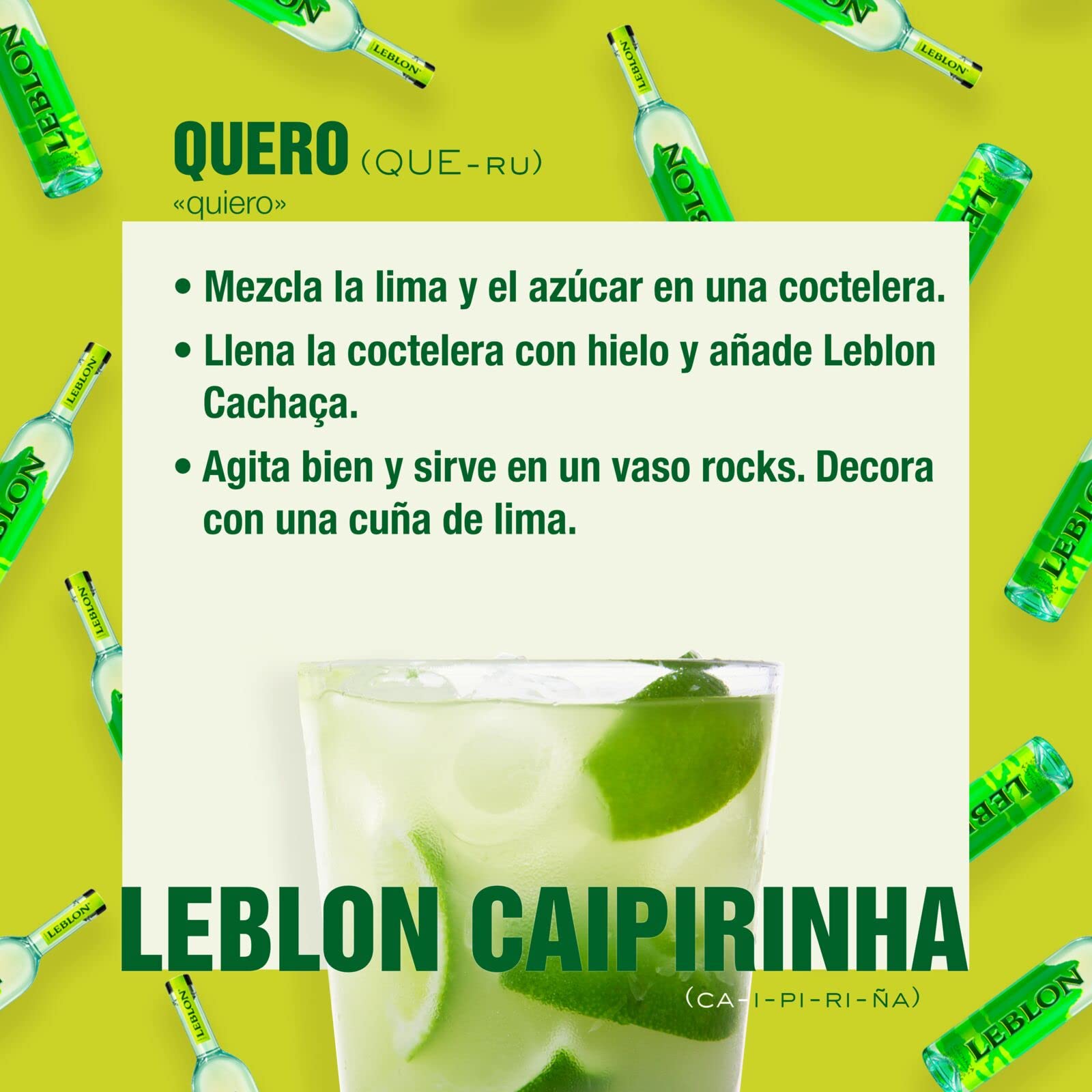 Leblon Cachaça, 40% vol., 70 cl / 700 ml, Cachaça elaborada con caña de azúcar prémium brasileña, destilada artesanalmente y madurada en barricas de coñac de roble francés