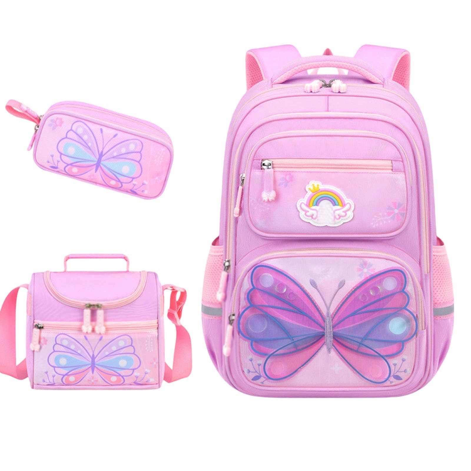 Zaino Scuola Elementare Bambina, Zaino Bambina elementari Ritorno a Scuola | Zainetto Asilo Bimba Brillante E Glitterato Zaino Scuola Media Ragazza Sportivo E Dinamico Zaini Scuola Elementare