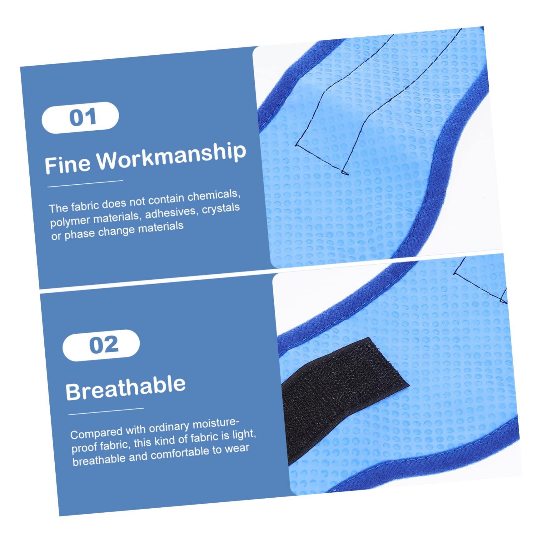 POPETPOP Lot De 4 Bandanas Rafraîchissants pour Chien Confortables Et Respirants