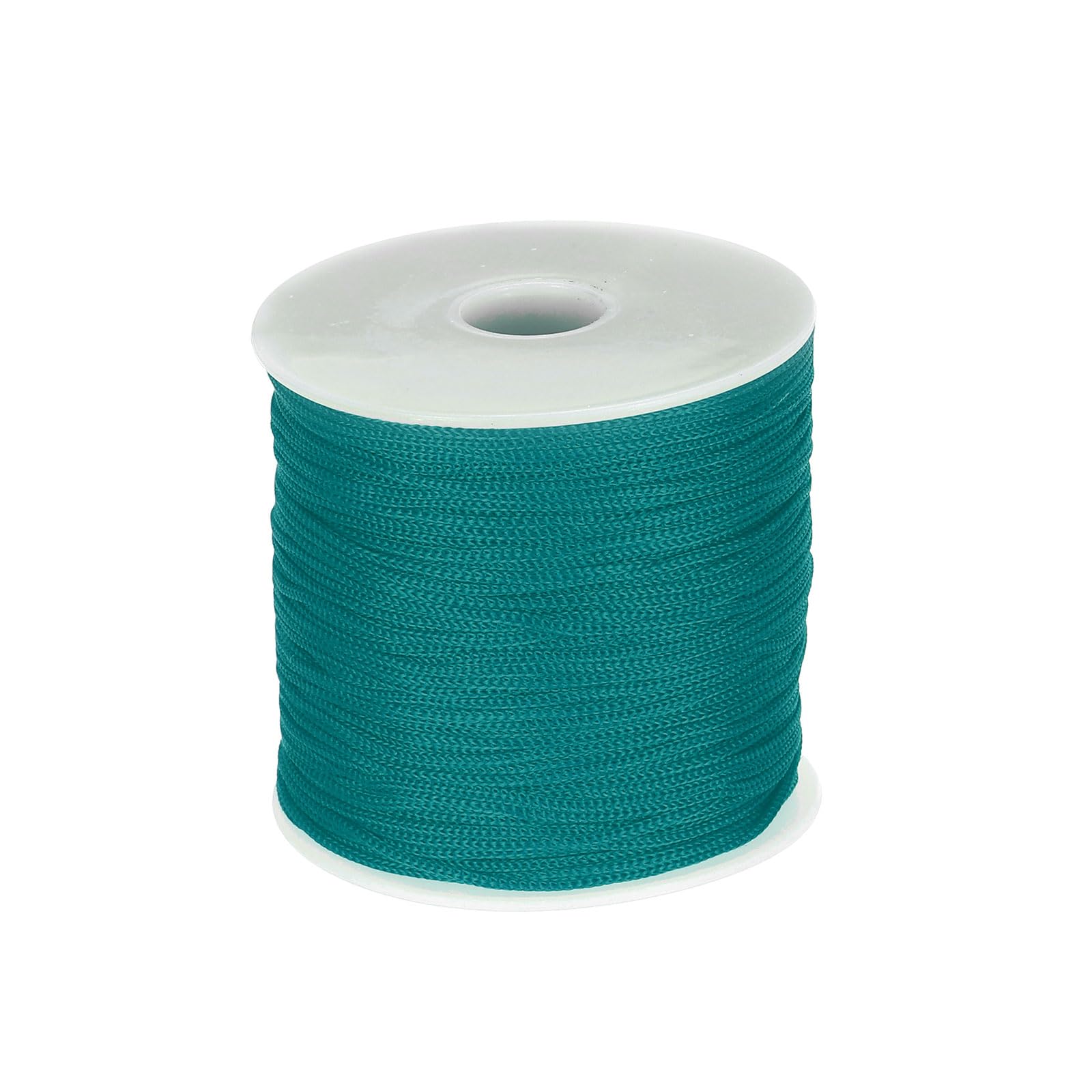 sourcing map 1mm Polypropylene Rope Braided Ropes, 100m Nylon Rope Hollow Utility Cord for Clothesline, Camping, Hiking, Outdoor, Lake Blue