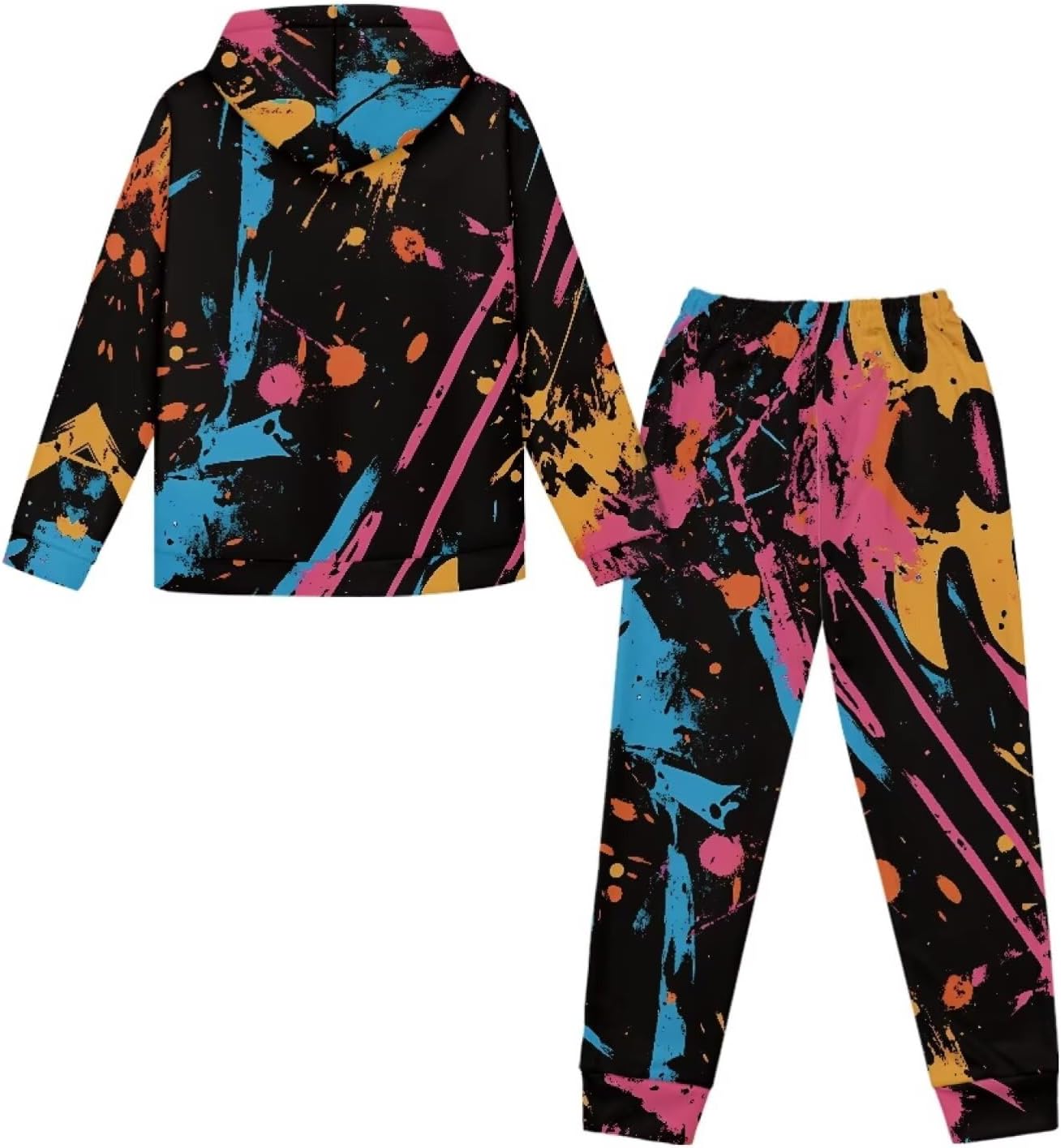 Girls Hooded Sweatshirt and Sweatpants Kids Tracksuit with Pockets 2 Piece Long Sleeve Pull Over 5-12 Years Old