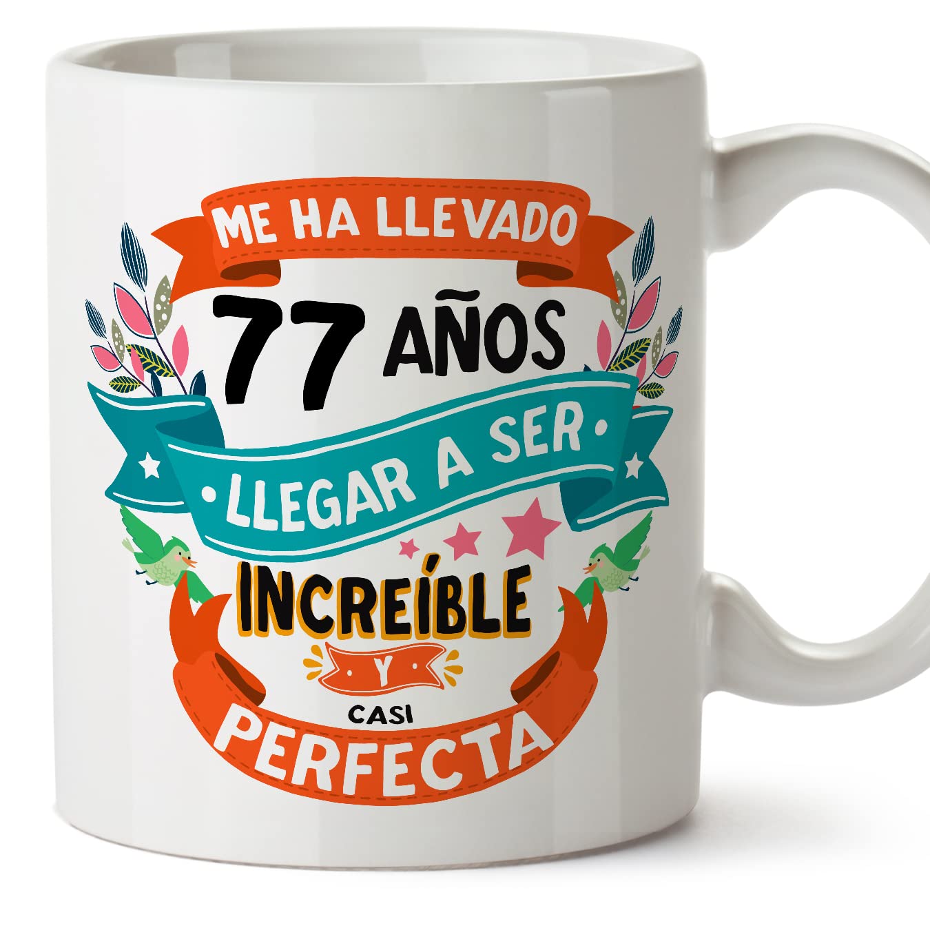 MUGFFINS Taza 80 Cumpleaños - "Me ha llevado 80 años llegar a ser increíble y casi perfecto - Regalos Desayuno Feliz Cumpleaños — view 54