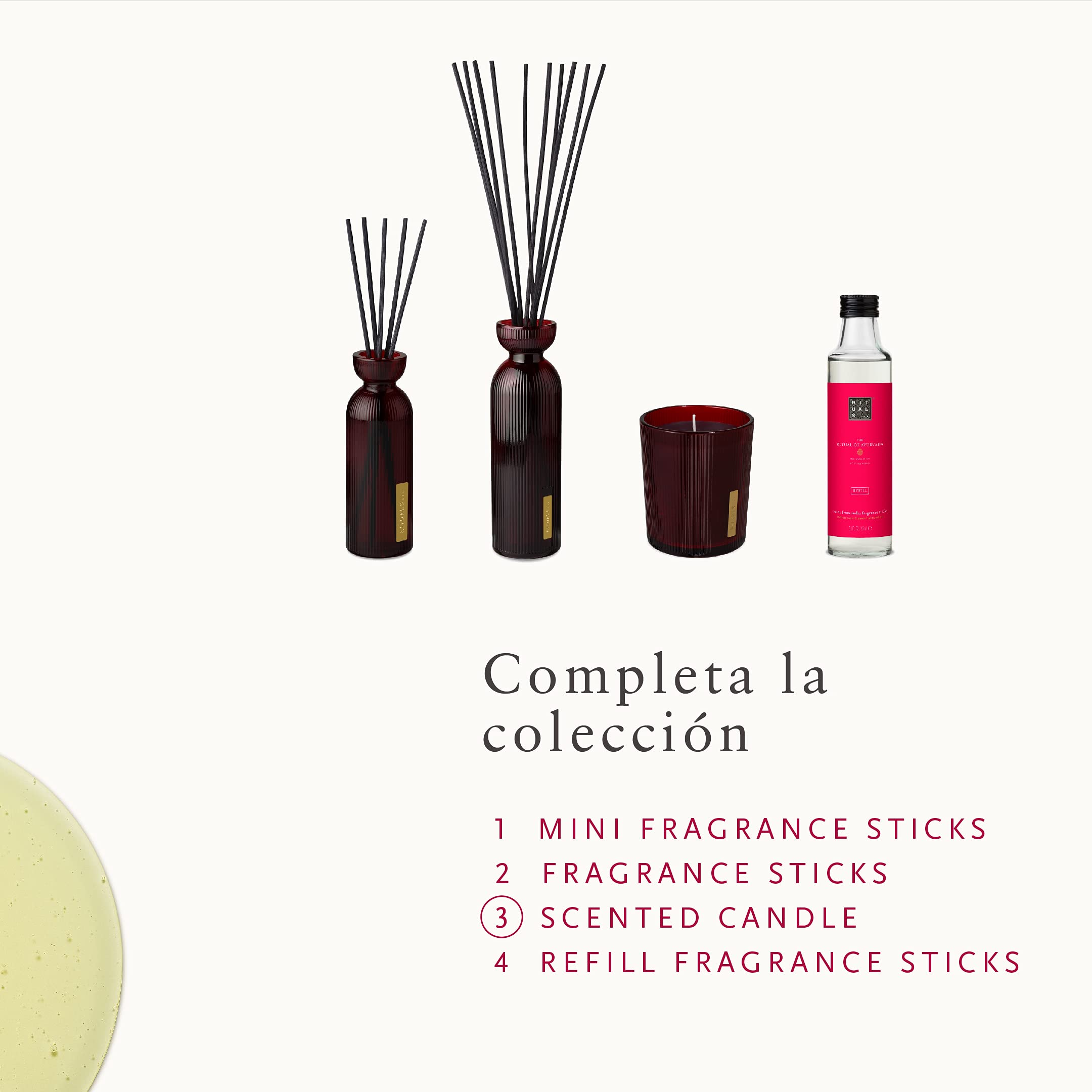 RITUALS The of Ayurveda Candle 1107149 - Vela perfumada (9,3 x 9,3 x 11,8 cm), diseño de rosa