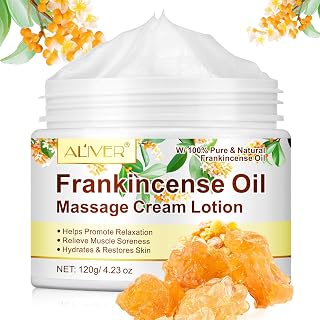 Frankincense Balm for Skin, Feet & Body – Deep Moisturizing Cream with Pure Essential Oils – Soothing Vitality Frankincense Balm for Anti-Aging & Skin Renewal