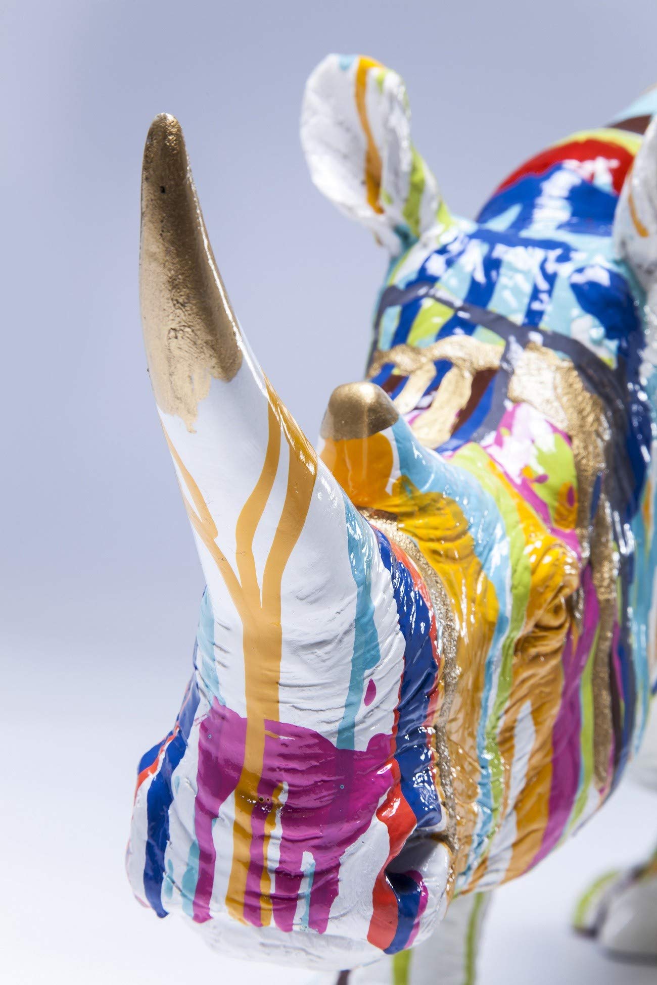 Kare Design Decorative Figurine Rhino Colour, Multicoloured