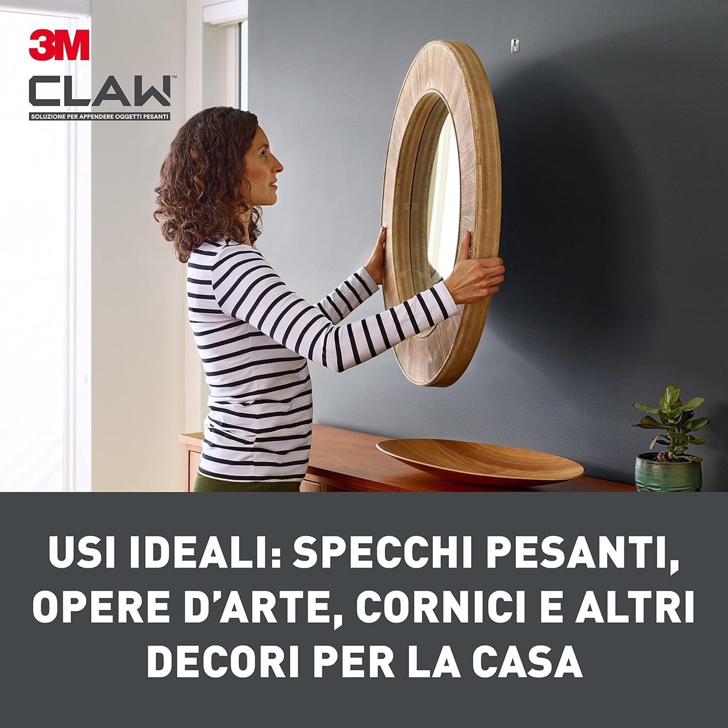 3M CLAW Ganci per Cartongesso, Confezione da 6 - Sostiene fino a 20 kg