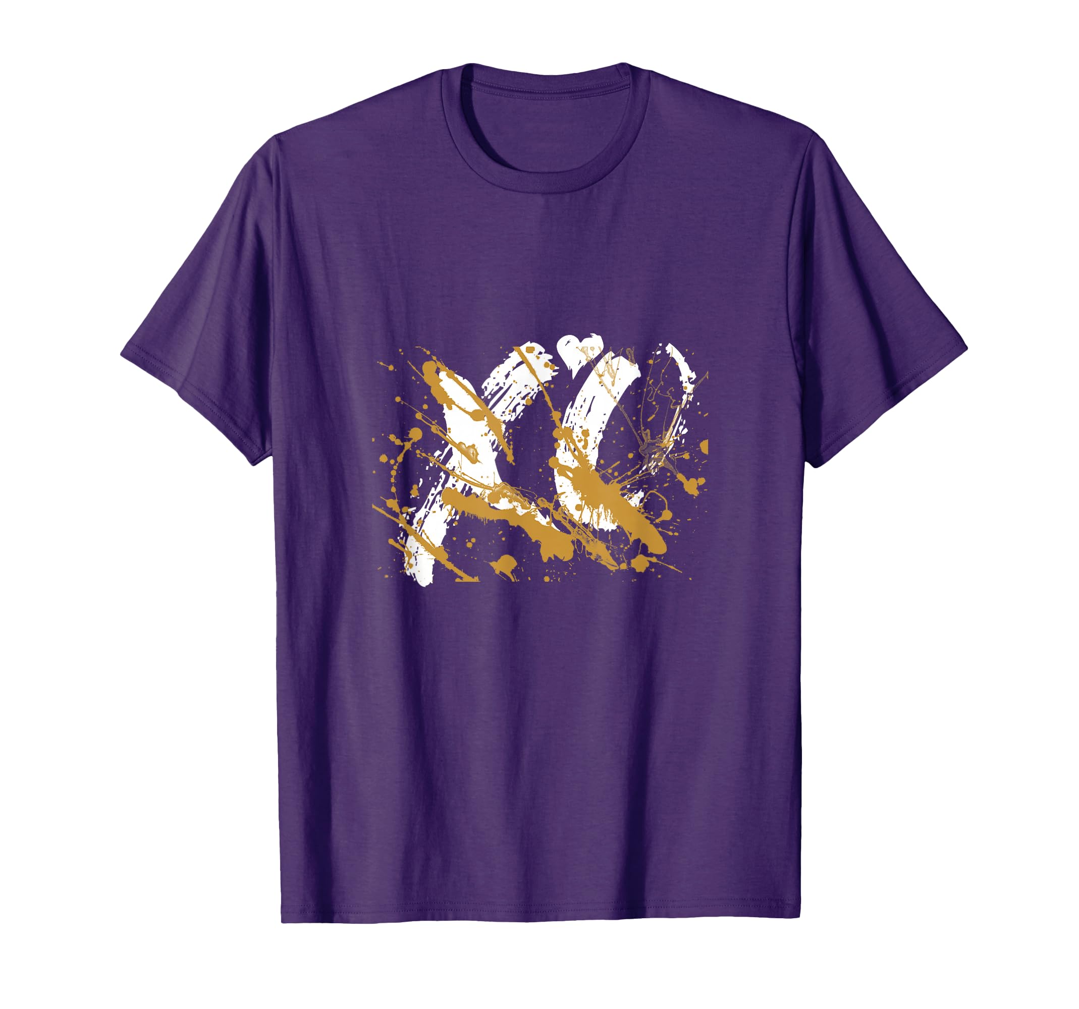 Brown XO Splash Brown Graphic T-Shirt