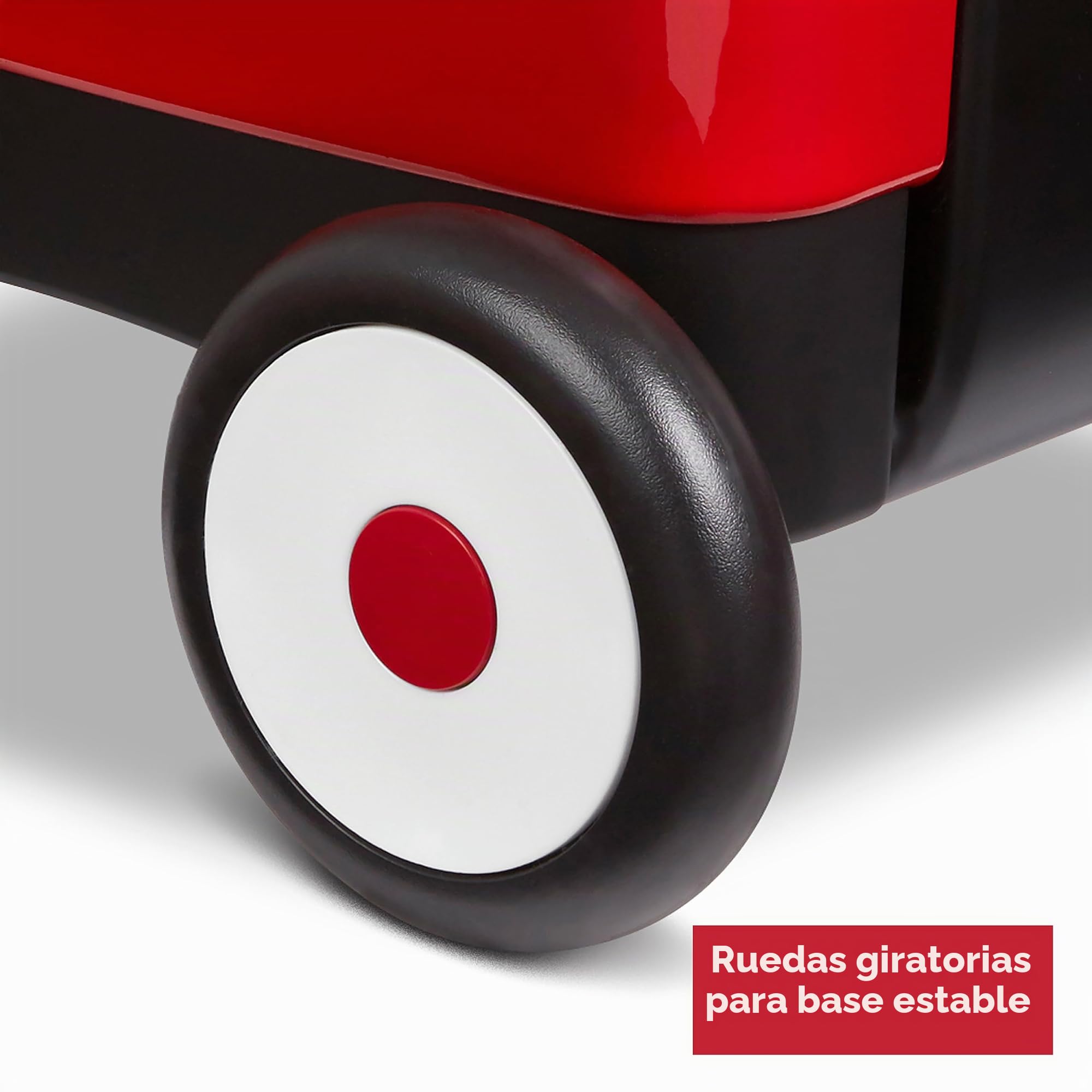 Radio Flyer vagón para Caminar para Empujar y Estirar con Herramientas de jardín, vagón Rojo 2 en 1 para niños pequeños. para niños de 1 a 4 años