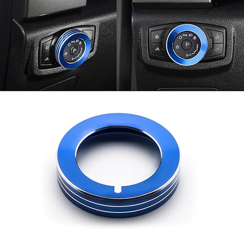 Miniatura 8 de Xotic Tech - Cubierta de botón para interruptor de luz antiniebla, aluminio rojo, compatible con Ford Mustang 2015-2023, F-150 2015-2020