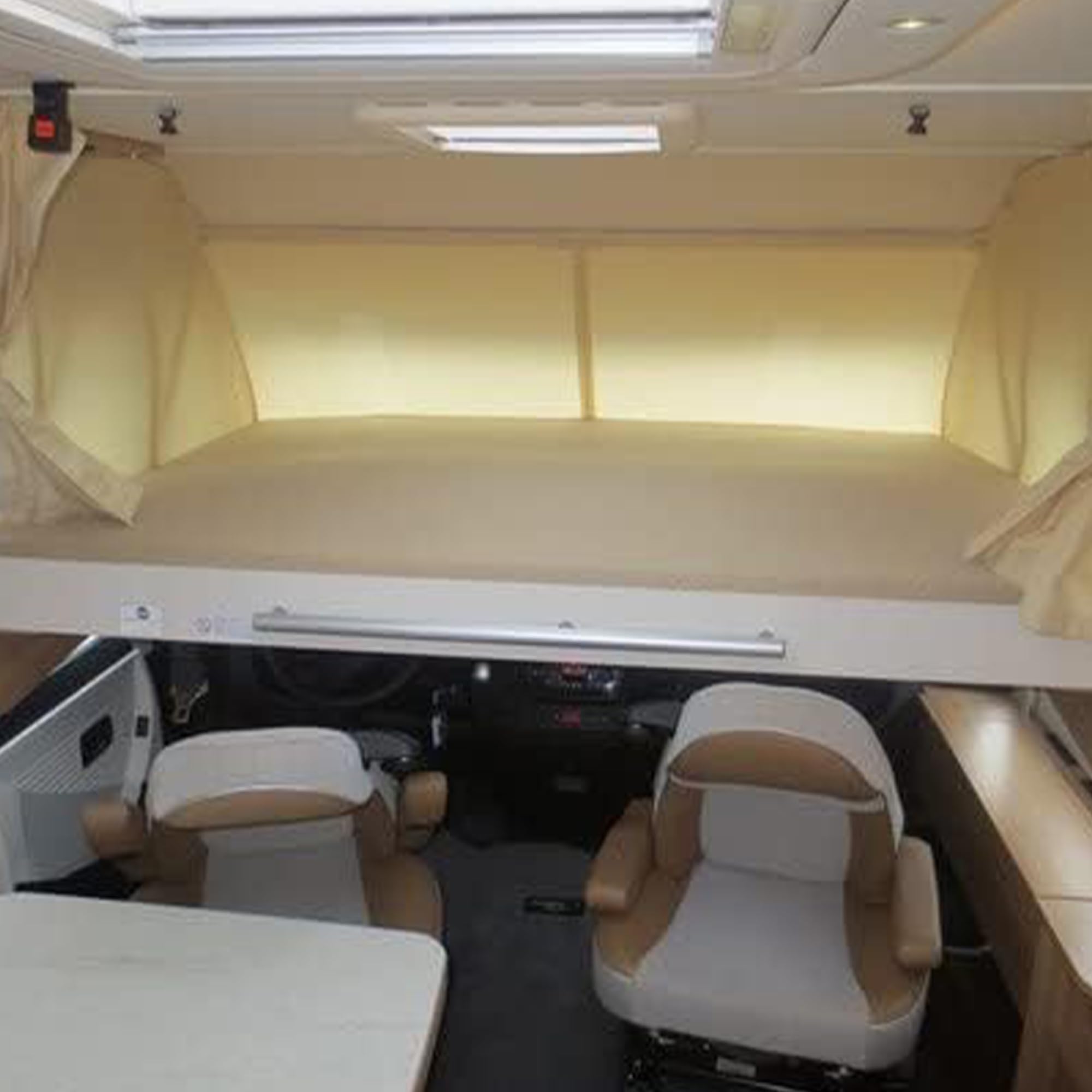 Spanbettlaken Hubbet - Wohnmobil mit Hubbett - Spanbettlaken Wohnmobil - Wohnwagen mit Hubbett - für Matratze Wohnmobil - Oeko-TEX - 100% Baumwolle - Antrazith