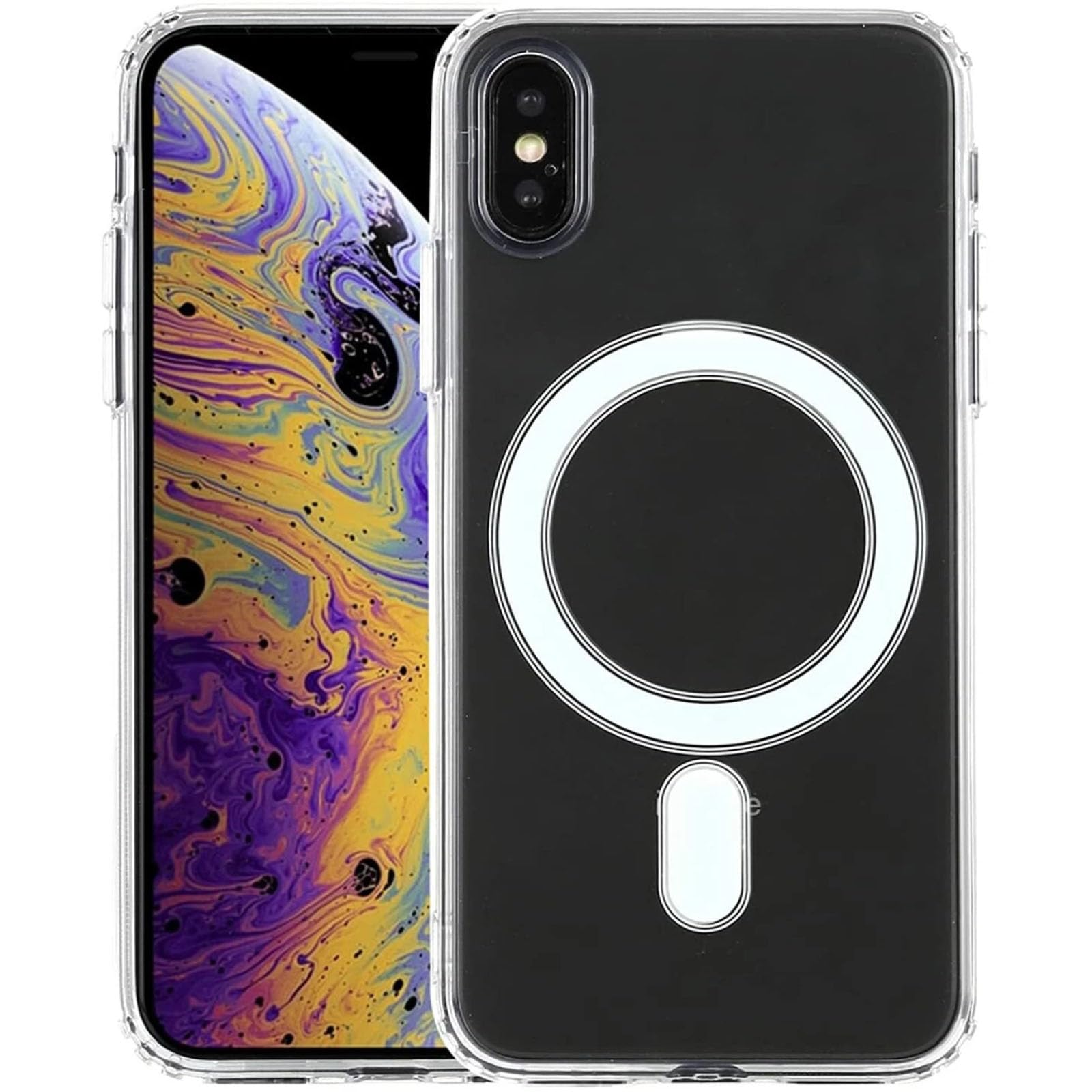 NDCOM for iPhone X Back Cover | Premium iPhone Xs Cover Case | Sleek iPhone X Case Design for Ultimate Protection | Slim Fit Cover for Enhanced Grip and Style | Easy Access to All Ports | Transparent