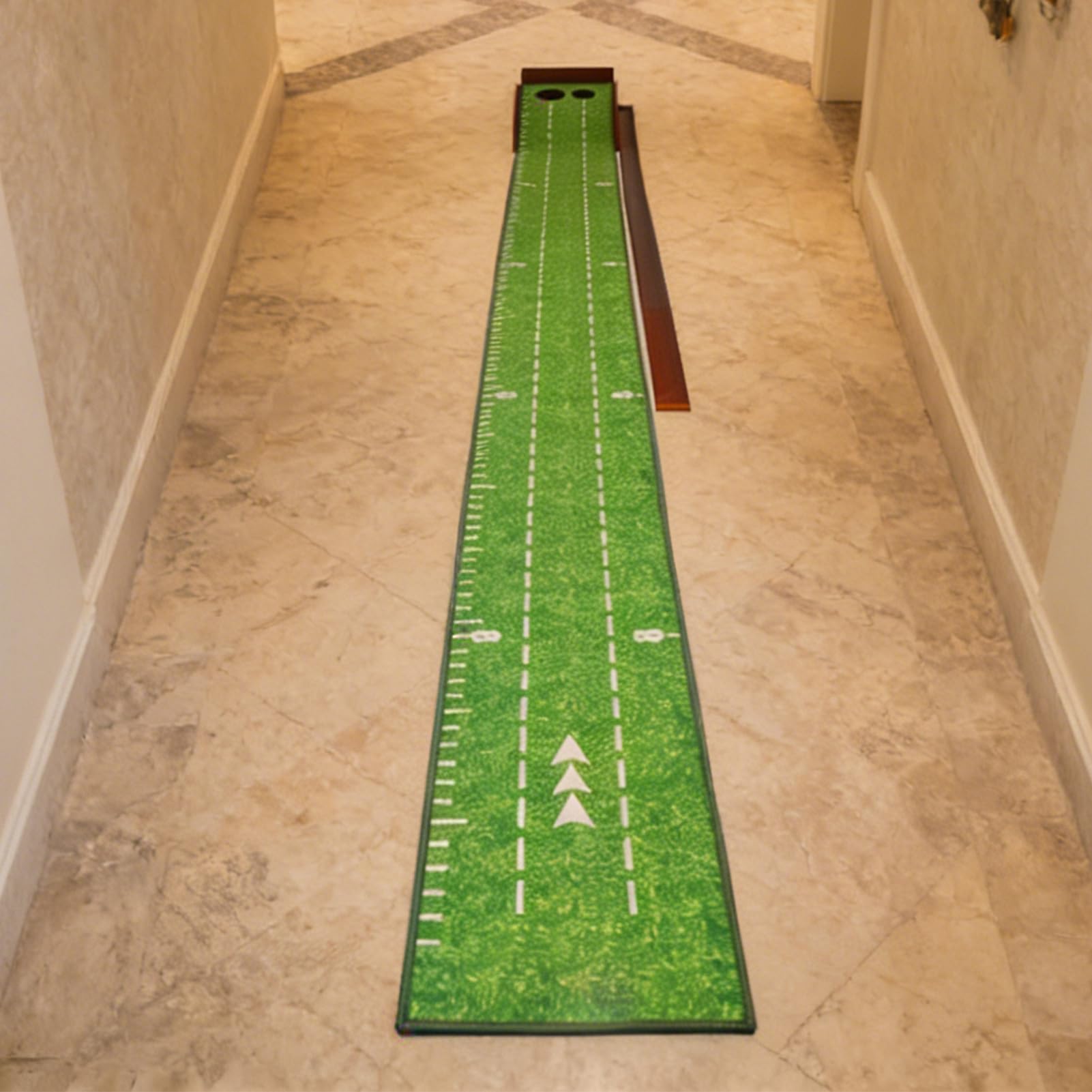 Green De Putt Interior Ayuda De Entrenamiento De Golf Con Dobles Hoyos