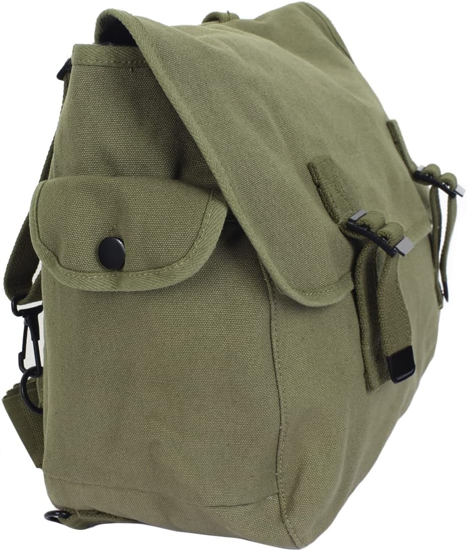 Epic Militaria Unstamped US M1936 Musette Bag and Strap - Olive Drab