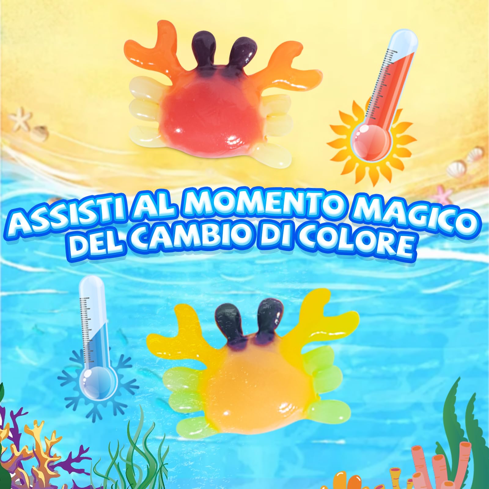 Thedttoy Magic Water Elf Kit Elfo Magico dell'Acqua Che Cambia Colore,22 Pz Gel Magico per Acqua per Bambini,Regalo Creativo per Ragazza di 3 4 5 Anni