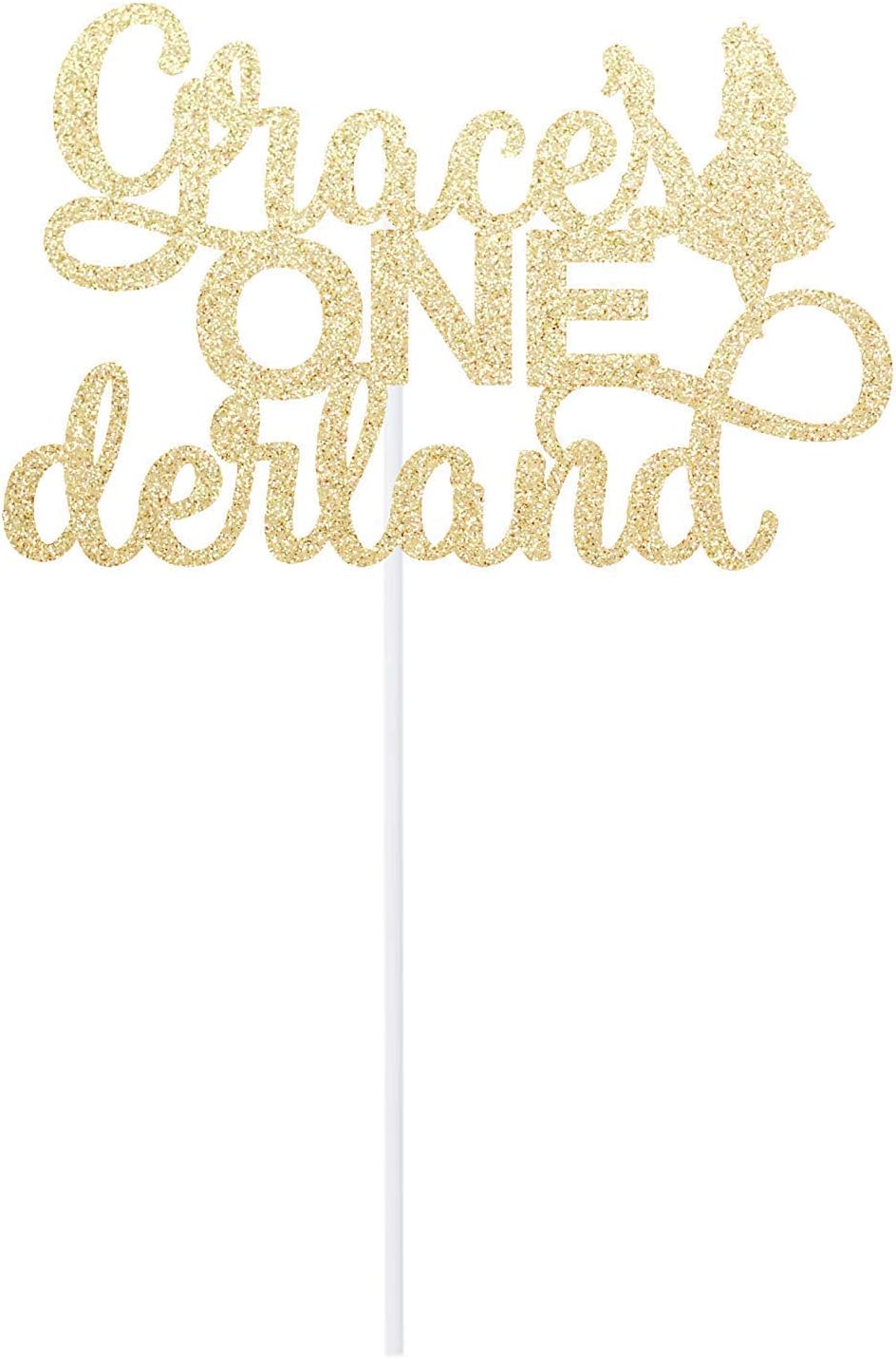 Custom Onederland Cake Topper - Alice's Adventures in Wonderland Themed Birthday